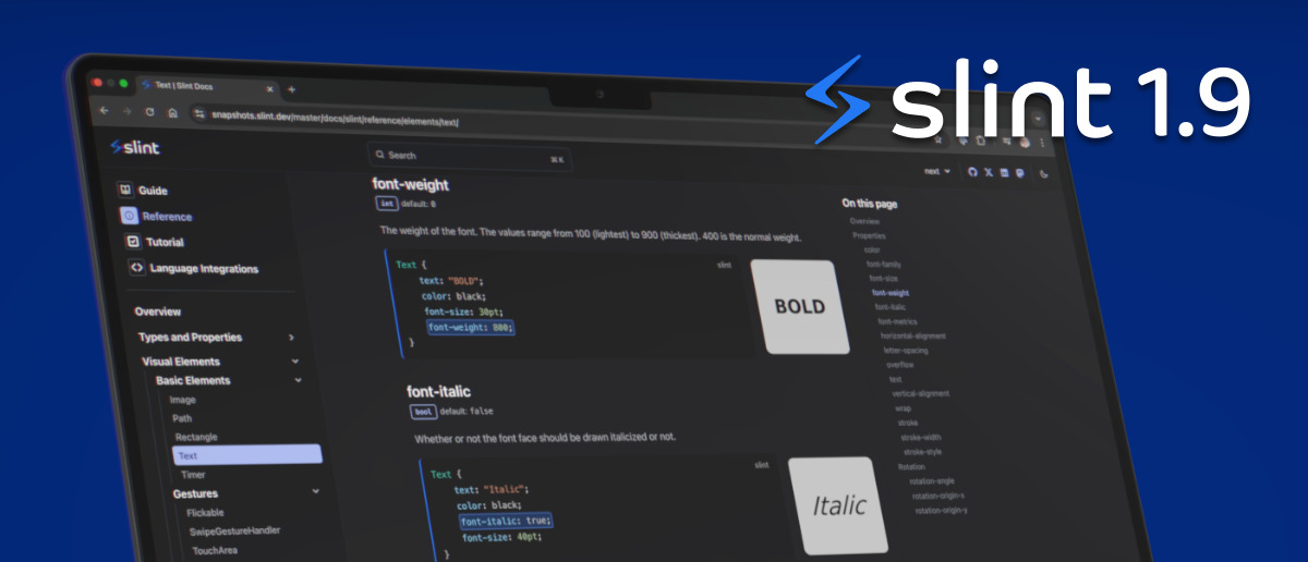 Illustration for Slint 1.9